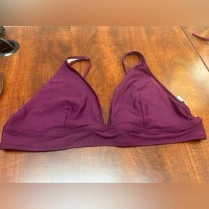 Woman’s j crew purple bikini top with adjustable straps xxl
